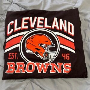 NFL Cleveland Browns Black and Orange Comforter
